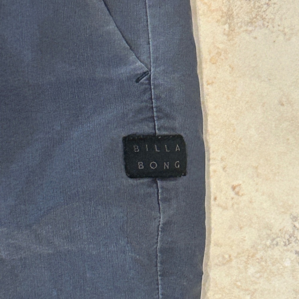 Billabong Larry Layback Stretch Short Mens L Blue Drawstring Skate Surf M232NBLO - Picture 2 of 9